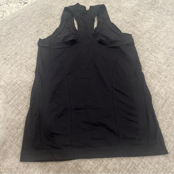 Athleta Speedlight Seamless Racerback Tank Top Women's Sz XS Black Ruching - Picture 5 of 6